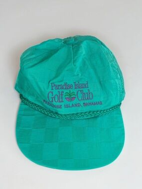 Vintage Bahamas Golf Hat Gift for Golfer Paradise Island Cap